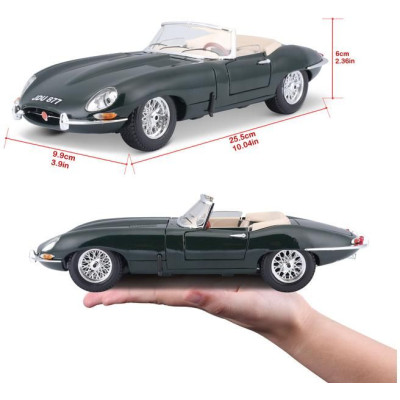 Bburago Jaguar E-type Cabriolet 1:18 zelená