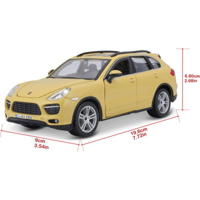 Bburago Plus Porsche Cayenne Turbo 1:24 žlutá