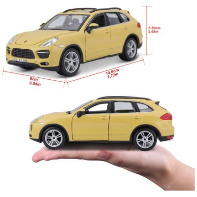 Bburago Plus Porsche Cayenne Turbo 1:24 žlutá