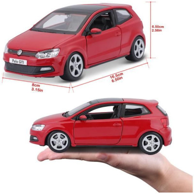 Bburago Plus VW Polo GTI Mark 5 1:24 červená