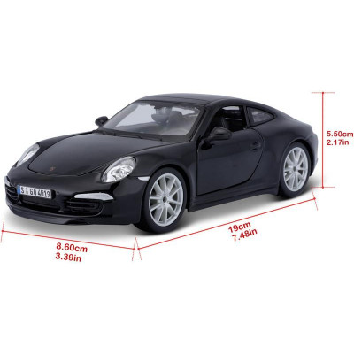 Bburago Plus Porsche 911 Carrera S 1:24 černá