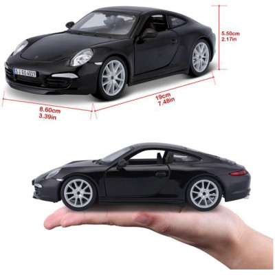Bburago Plus Porsche 911 Carrera S 1:24 černá