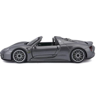 Bburago Plus Porsche 918 Spyder 1:24 stříbrná