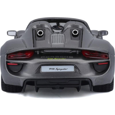 Bburago Plus Porsche 918 Spyder 1:24 stříbrná