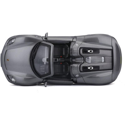 Bburago Plus Porsche 918 Spyder 1:24 stříbrná