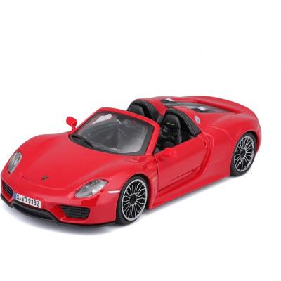 Bburago Plus Porsche 918 Spyder 1:24 červená