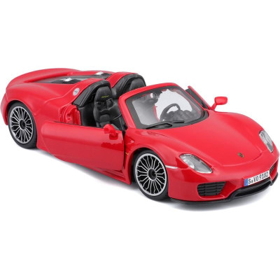 Bburago Plus Porsche 918 Spyder 1:24 červená