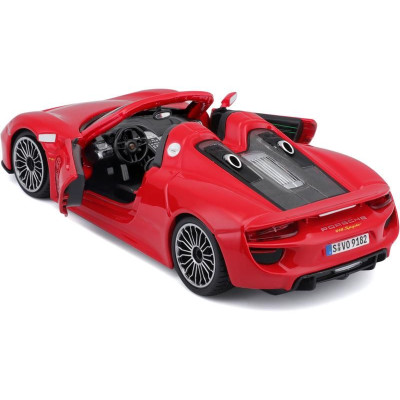 Bburago Plus Porsche 918 Spyder 1:24 červená