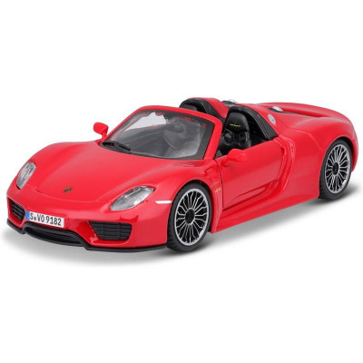 Bburago Plus Porsche 918 Spyder 1:24 červená