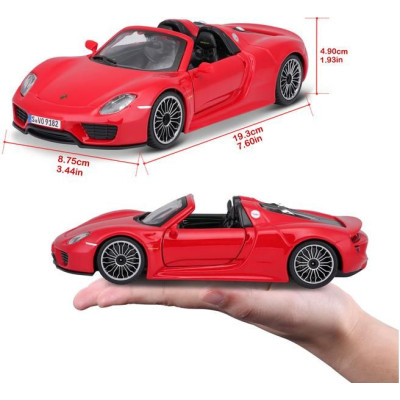 Bburago Plus Porsche 918 Spyder 1:24 červená