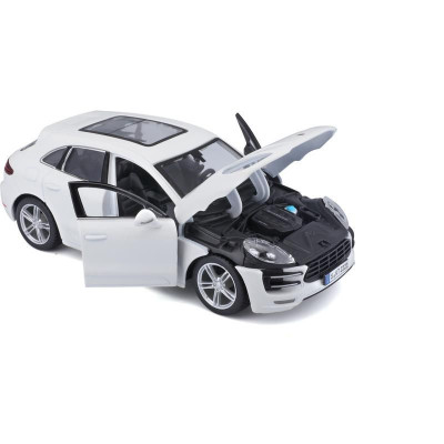 Bburago Plus Porsche Macan 1:24 bílá metalíza