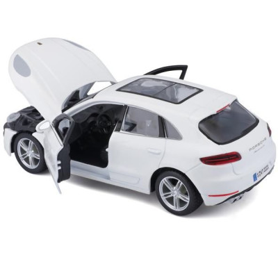 Bburago Plus Porsche Macan 1:24 bílá metalíza