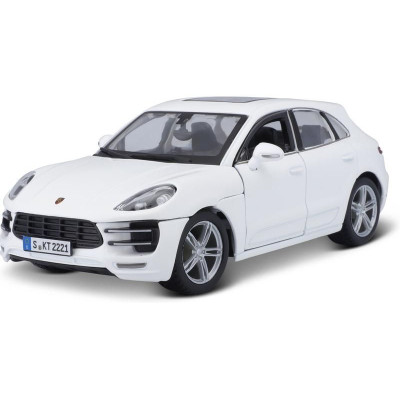 Bburago Plus Porsche Macan 1:24 bílá metalíza