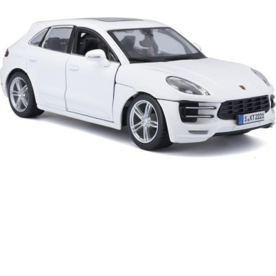 Bburago Plus Porsche Macan 1:24 bílá metalíza
