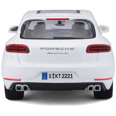 Bburago Plus Porsche Macan 1:24 bílá metalíza