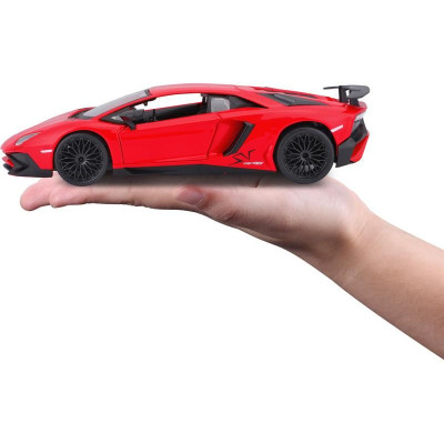 Bburago Lamborghini Aventador LP 750-4 SV 1:24 červená