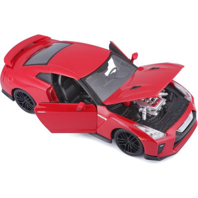 Bburago Plus Nissan GT-R 1:24 červená