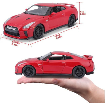 Bburago Plus Nissan GT-R 1:24 červená