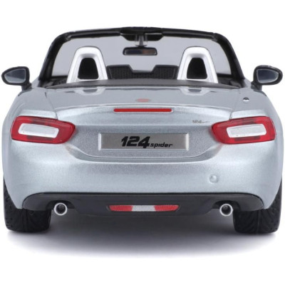 Bburago Plus Fiat 124 Spider 1:24 stříbrná metalíza