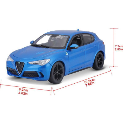 Bburago Alfa Romeo Stelvio 1:24 modrá