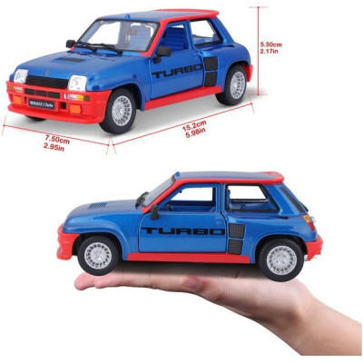 Bburago Renault 5 Turbo 1:24 modrá