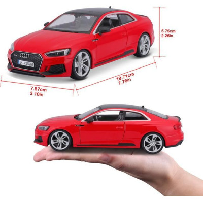 Bburago Audi RS 5 Coupe 1:24 červená