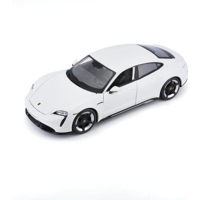 Bburago Porsche Taycan Turbo S 2019 Carrara 1:24 bílá
