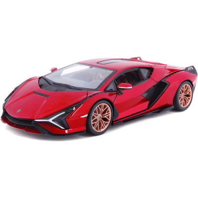 Bburago Lamborghini Sian FKP37 1:24 červená