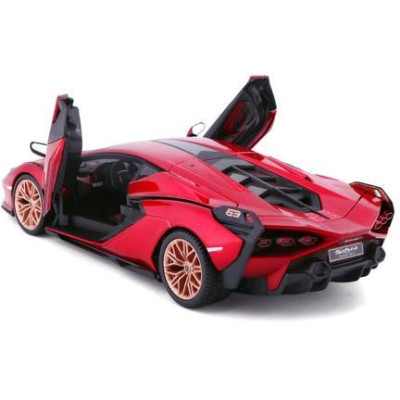 Bburago Lamborghini Sian FKP37 1:24 červená
