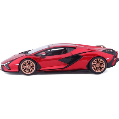 Bburago Lamborghini Sian FKP37 1:24 červená