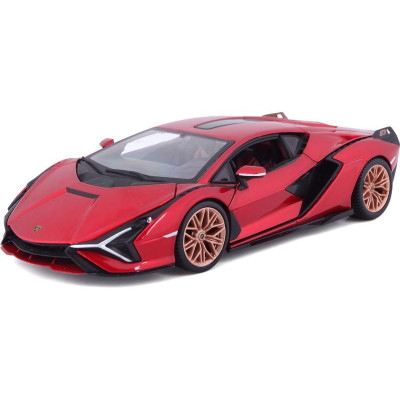 Bburago Lamborghini Sian FKP37 1:24 červená