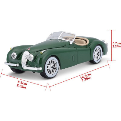 Bburago Jaguar XK 120 Roadster 1951 1:24 zelená