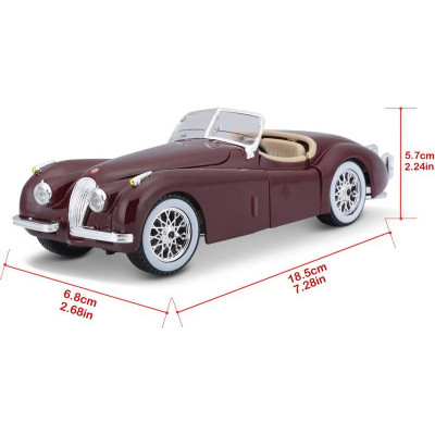 Bburago Jaguar XK 120 Roadster 1951 1:24 červená