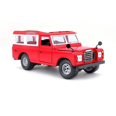 Bburago Land Rover Series II 1:24 červená