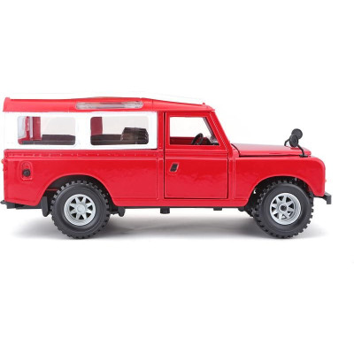 Bburago Land Rover Series II 1:24 červená