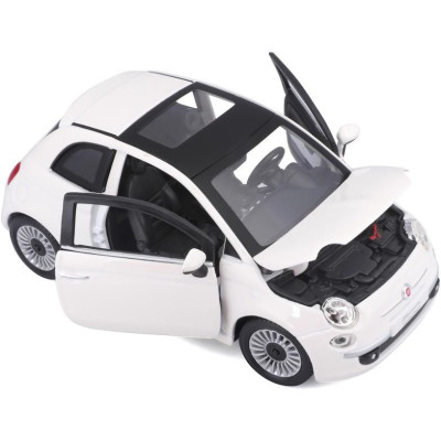 Bburago Fiat 500 2007 1:24 bílá