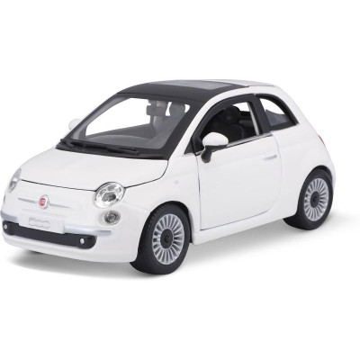 Bburago Fiat 500 2007 1:24 bílá