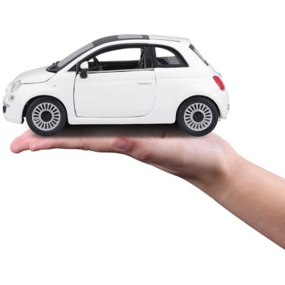 Bburago Fiat 500 2007 1:24 bílá