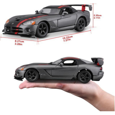 Bburago Dodge Viper SRT 10 ACR 1:24 stříbrná