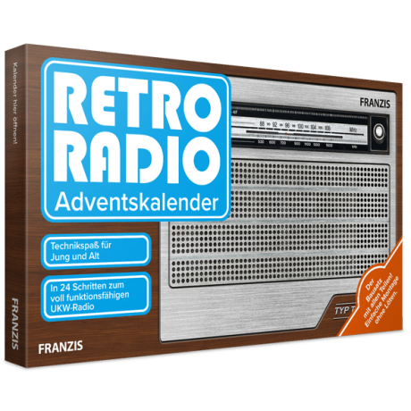 Franzis adventný kalendár Retro rádiová súprava