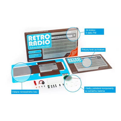 Franzis adventný kalendár Retro rádiová súprava