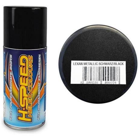 H-Speed barva ve spreji metalická černá 150ml