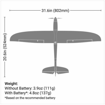 E-flite Conscendo 0.80m SAFE Select BNF Basic