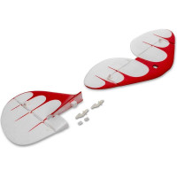 Pótalkatrész RC modell repülőgéphez E-flite UMX Waco: farokfelületek fehér.