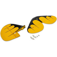 Pótalkatrész RC modell repülőgéphez E-flite UMX Waco: farokfelületek sárga.