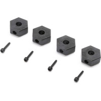 Pótalkatrész Losi Mini LMT RC modellautóhoz: 12mm-es hatszögletű kerék, menetes csap (4).