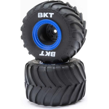 Losi kolo s pneu MT, badlock modrý(2): Mini LMT