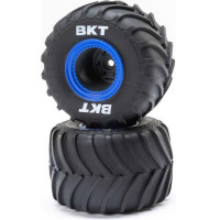 Tartalék alkatrész RC modell autóhoz Losi Mini LMT: kerék MT gumival, badlock kék(2).