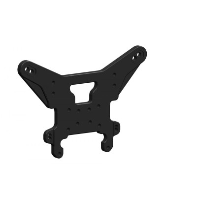 Zadní parohy/držáky olej. tlumičů - Asuga XLR - Swiss Made 7075 T6 - 5mm - černé - 1 ks.