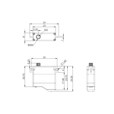 HV6120 (0.08s/60°, 5.4kg.cm)